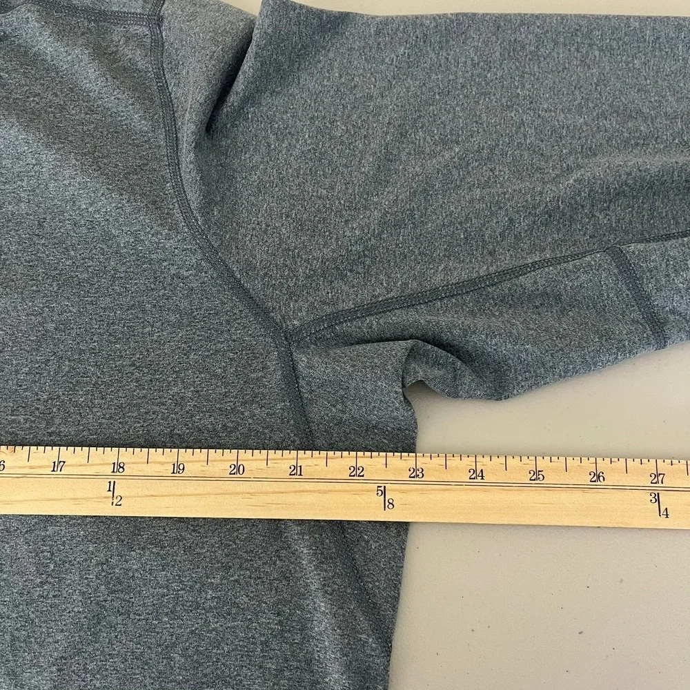 Nike‎ Running Dri-FIT Mens Gray Teal Quarter Zip Pullover Large 504606-480